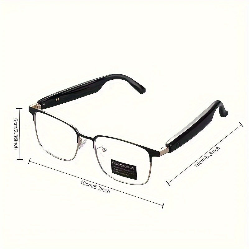Smart Audio Glasses with Auto Dimming & Built-in Speakers
