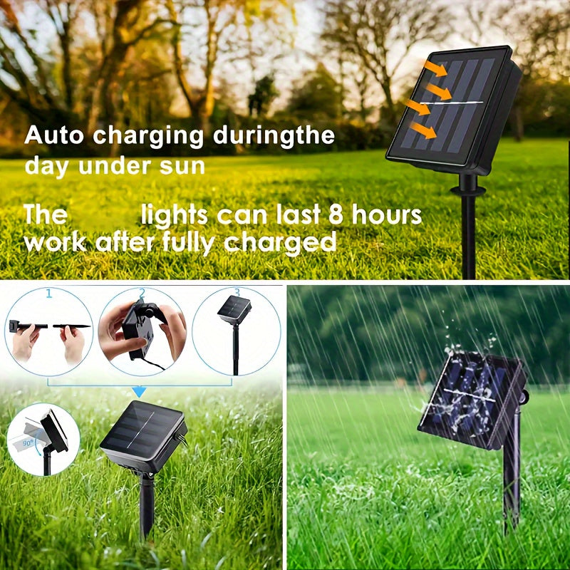 Solar String Lights – 300/100 LED Outdoor Fairy Lights for Garden & Holidays