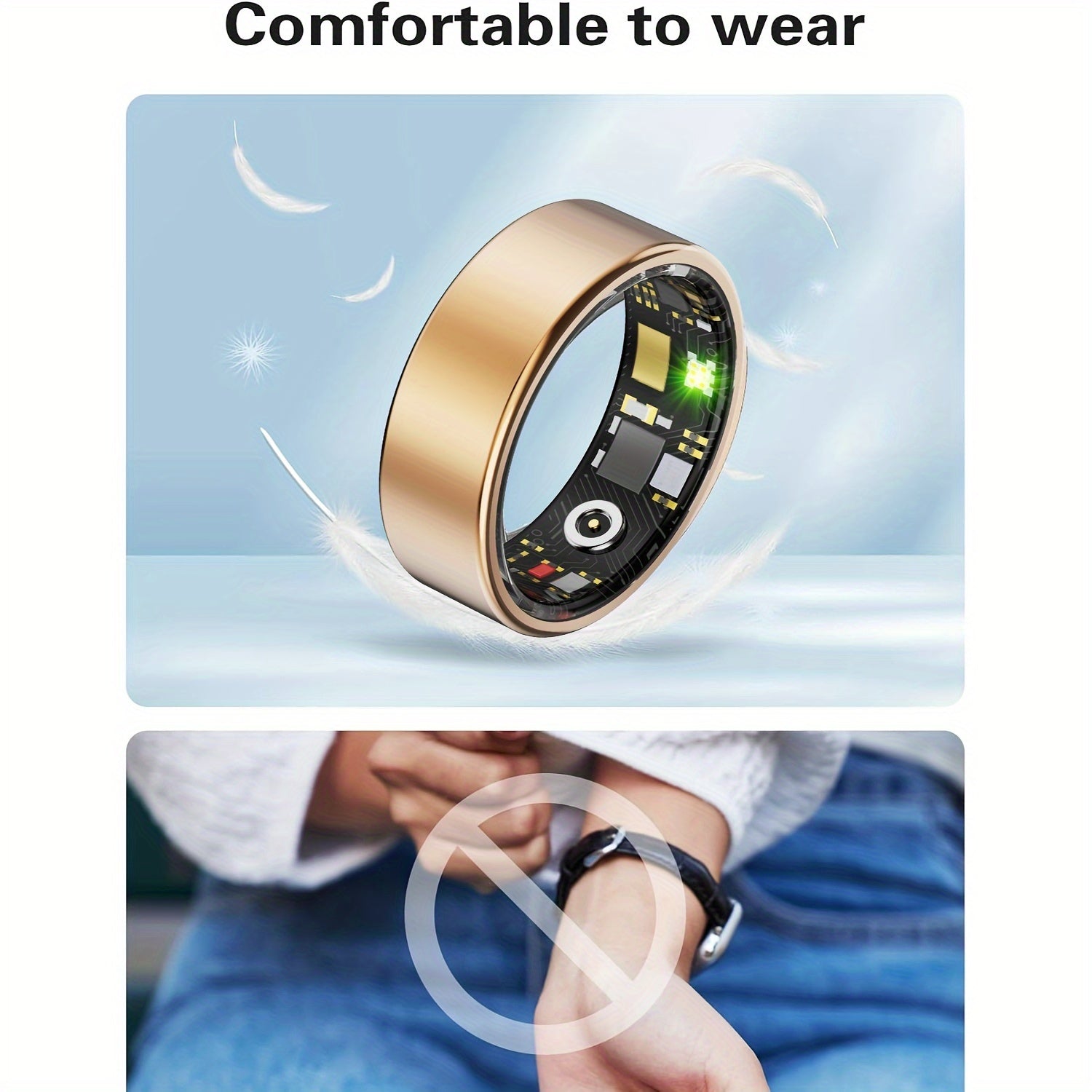 Smart Fitness Ring for Men & Women – Health & Activity Tracker