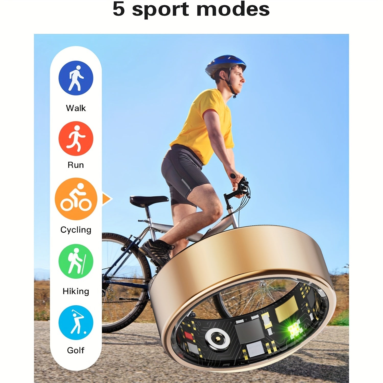 Smart Fitness Ring for Men & Women – Health & Activity Tracker