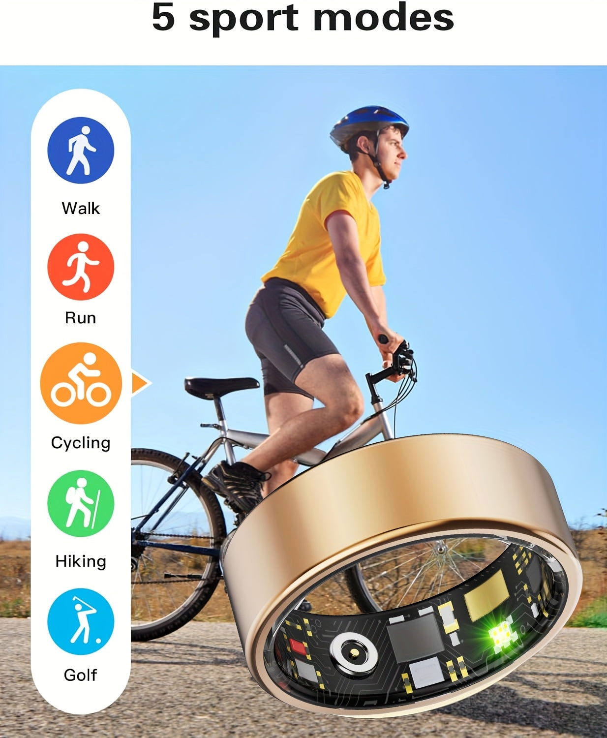 Smart Fitness Ring for Men & Women – Health & Activity Tracker