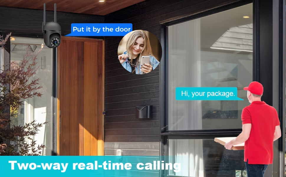2PCS 1080P WiFi Security Cameras – Indoor/Outdoor with Night Vision