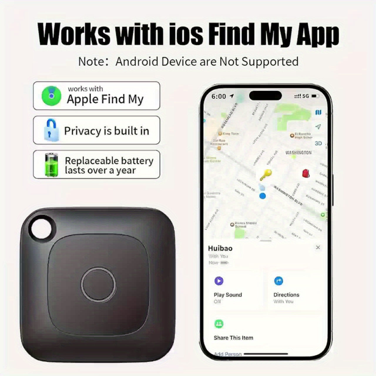 Mini GPS Tracker – Intelligent Locator for Pets, Valuables & More