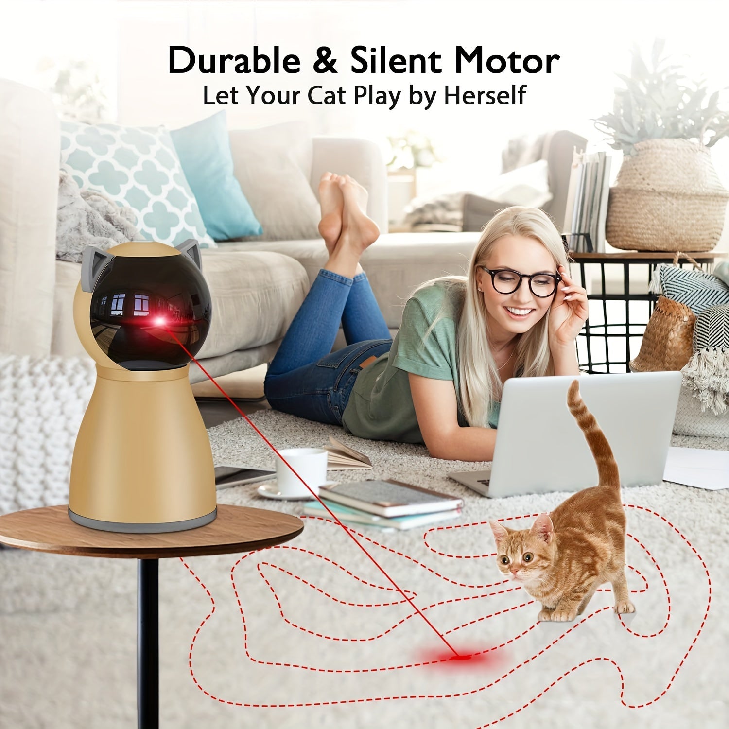 Valonii Automatic Interactive Cat Laser Toy – 2024 Upgrade