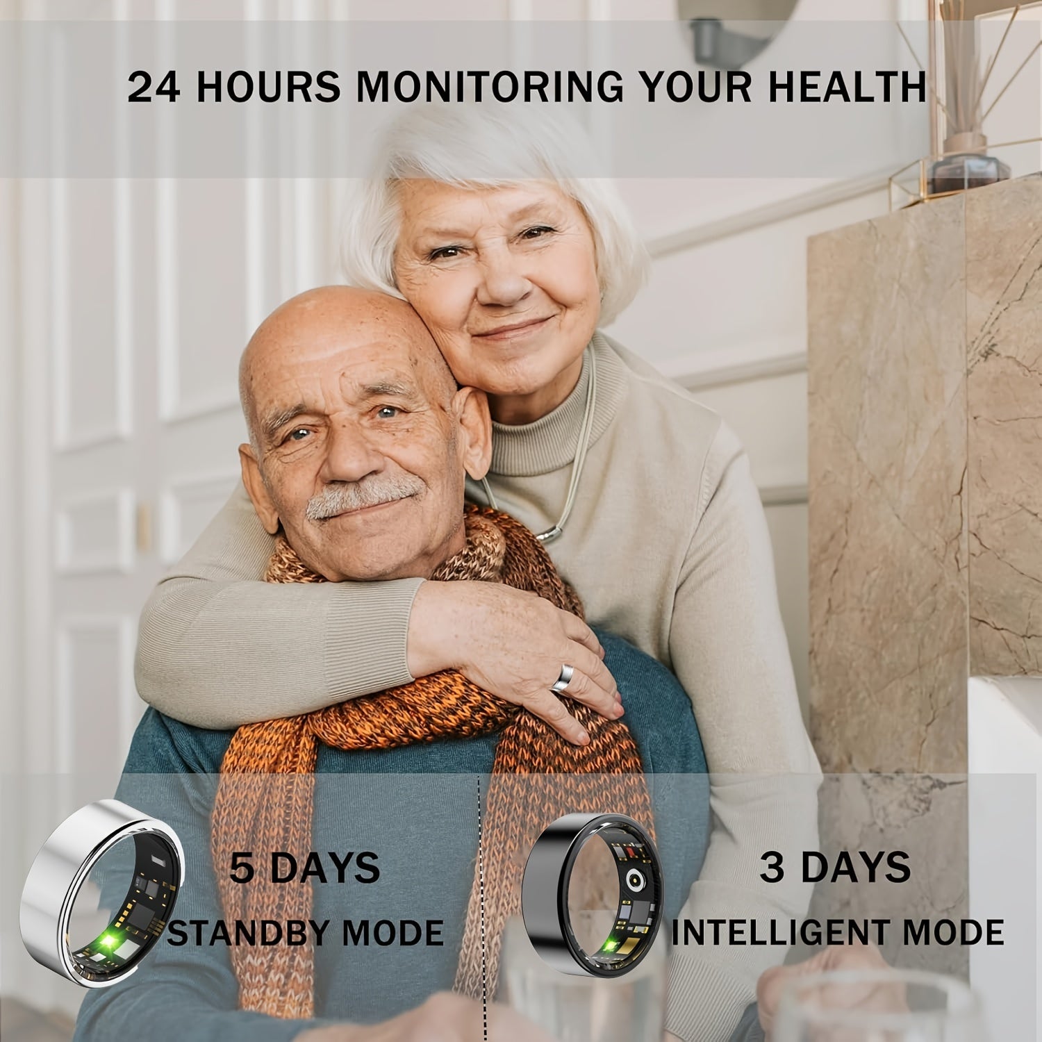 Smart Fitness Ring for Men & Women – Health & Activity Tracker