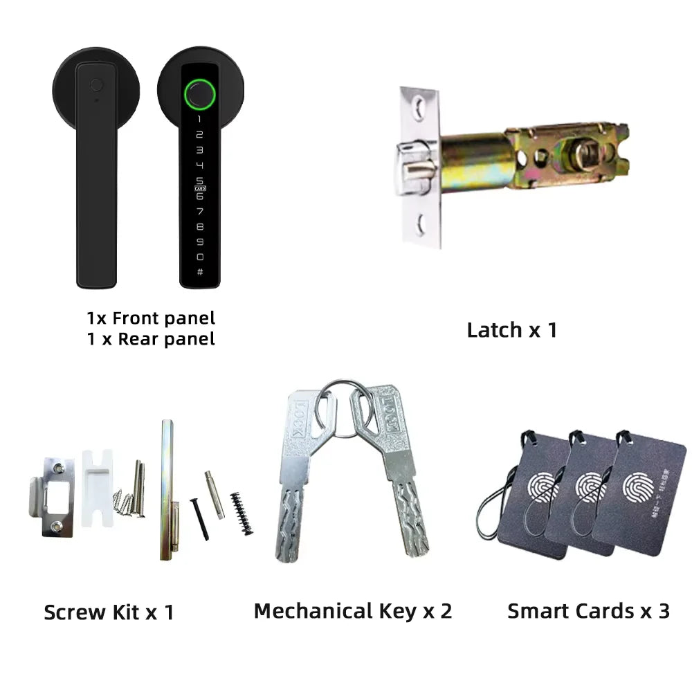 RAYKUBE M5 Smart Fingerprint Door Lock – Tuya APP Compatible
