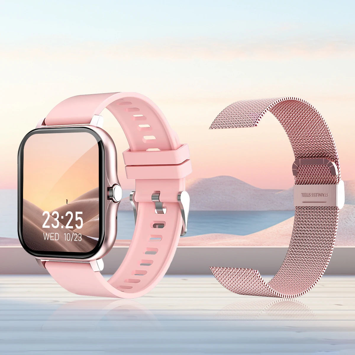 Smart Watch with Wireless Calling & Fitness Monitoring