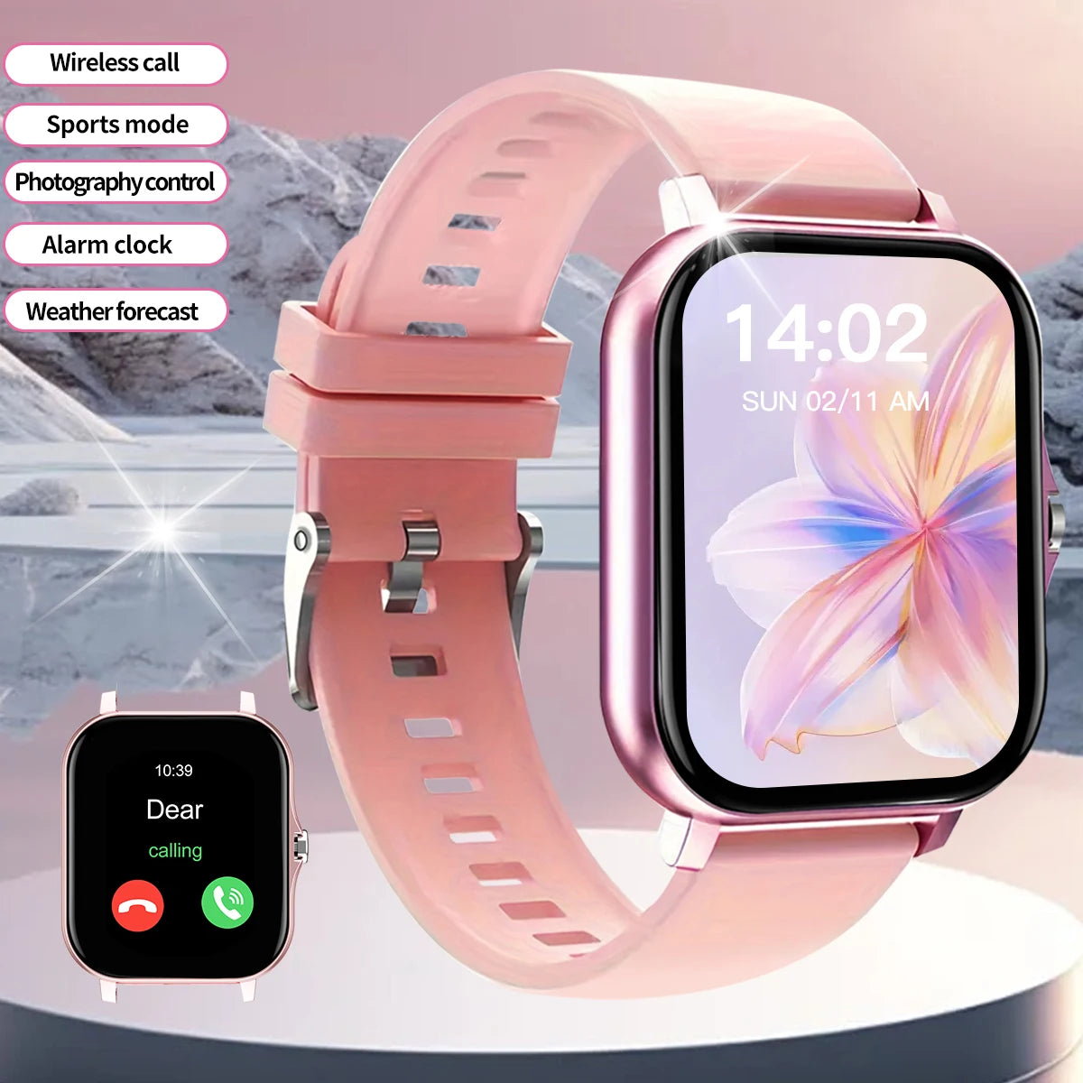 Bluetooth Smartwatch with Touch Dial & Fitness Tracker