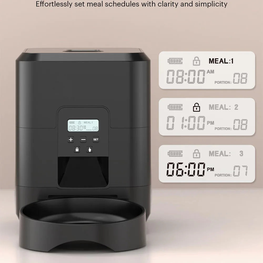 Smart Automatic Pet Feeder with Timed Slow Feeding Bowl