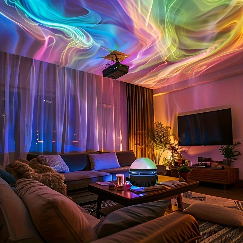 2-in-1 LED Galaxy Northern Light Projector
