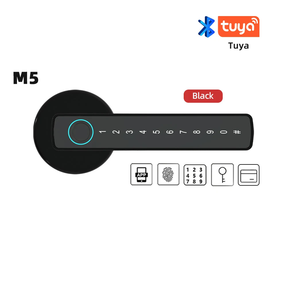 RAYKUBE M5 Smart Fingerprint Door Lock – Tuya APP Compatible