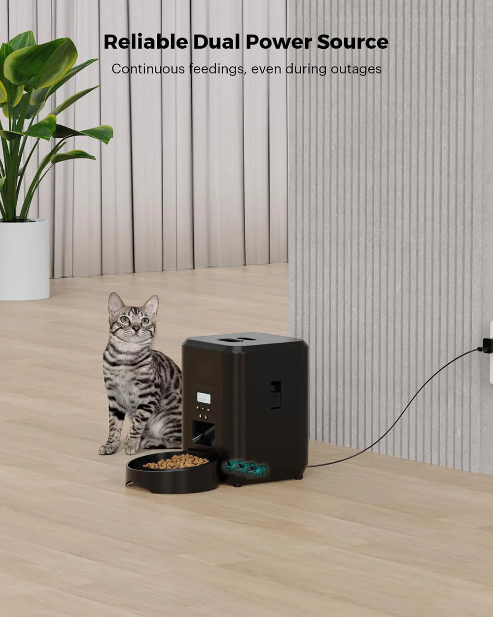 Smart Automatic Pet Feeder with Timed Slow Feeding Bowl