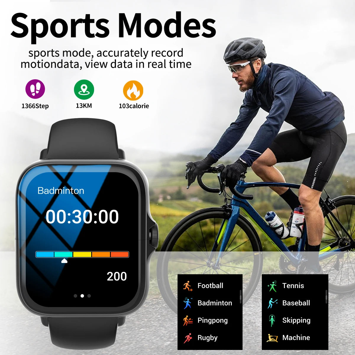 Full Touch Screen Smart Watch with Call & Music Control