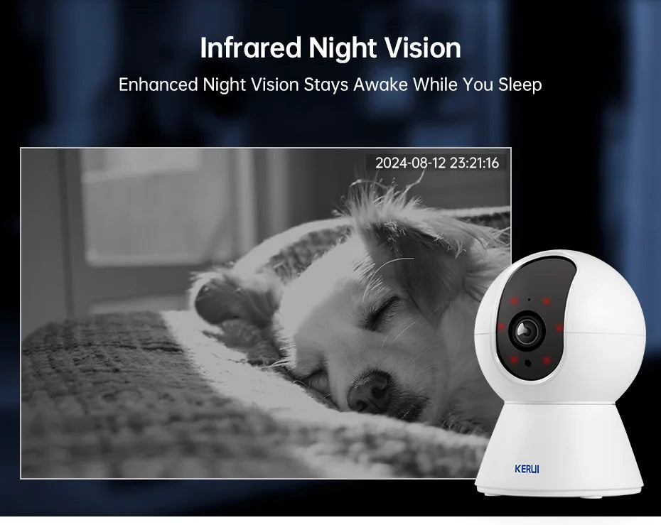 KERUI 4K WiFi Pet Camera – Smart Home Security Cam
