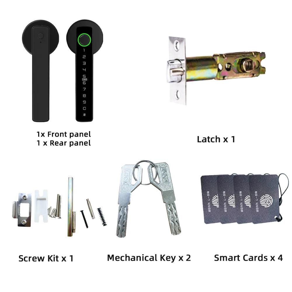 RAYKUBE M5 Smart Fingerprint Door Lock – Tuya APP Compatible