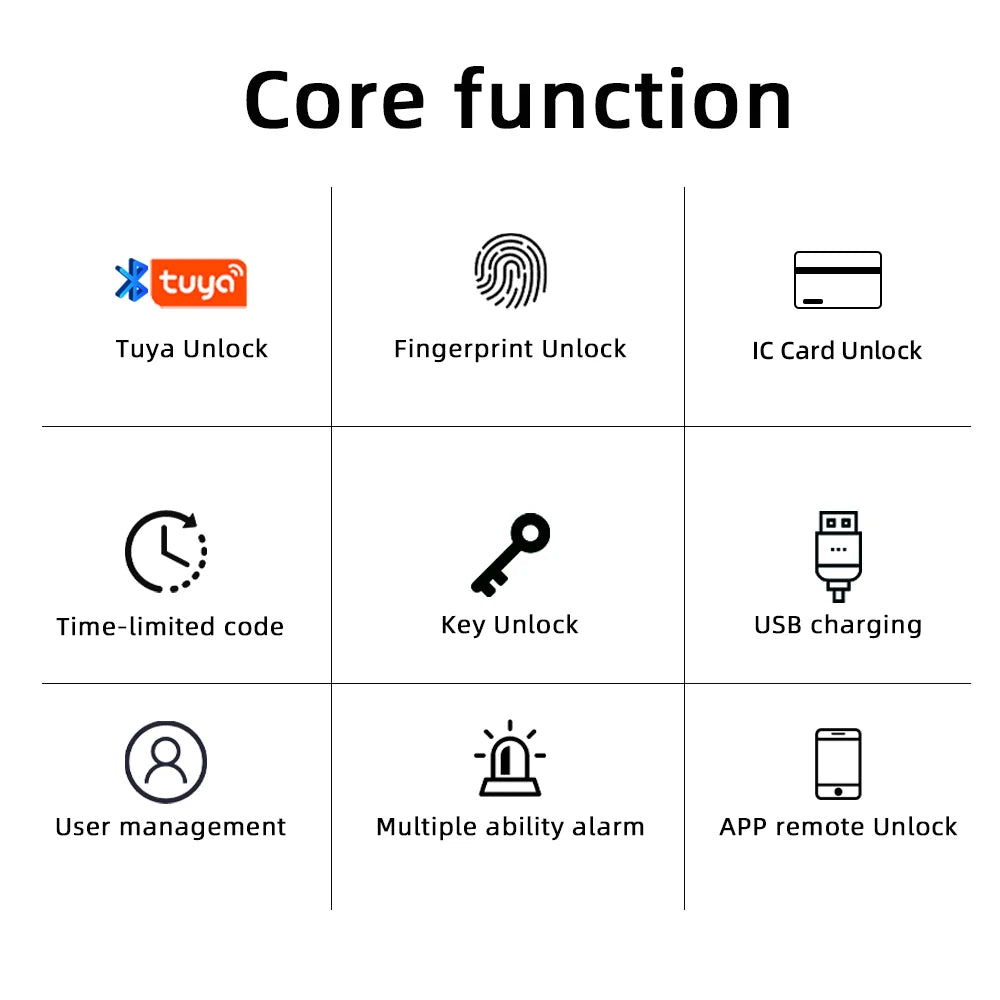 RAYKUBE M5 Smart Fingerprint Door Lock – Tuya APP Compatible