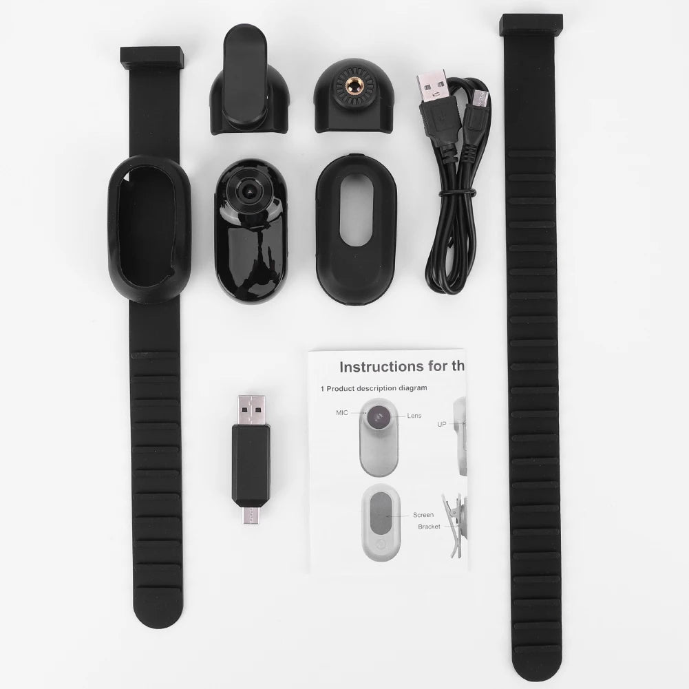 HD 1080P Pet Collar Action Camera – No WiFi Needed