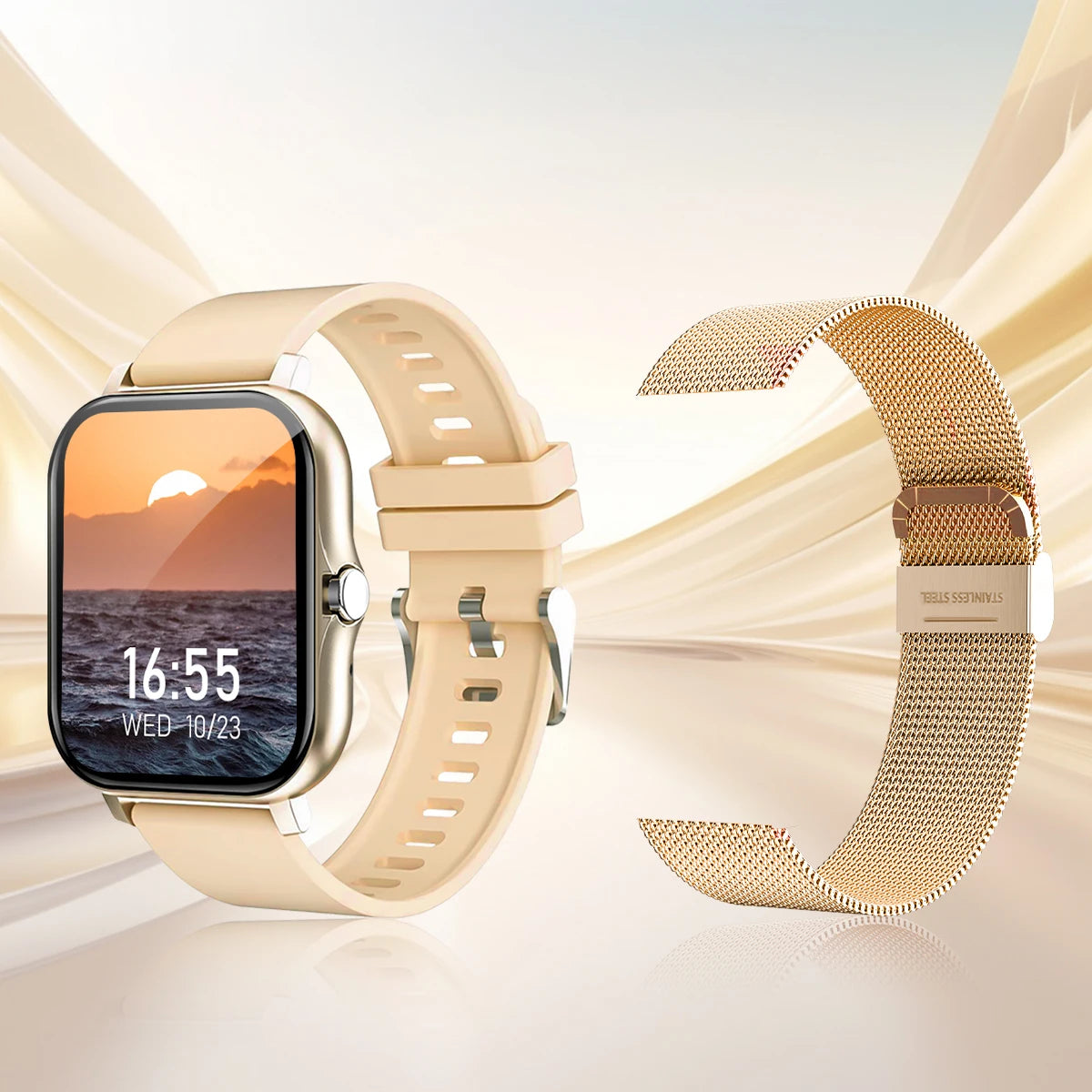 Smart Watch with Wireless Calling & Fitness Monitoring