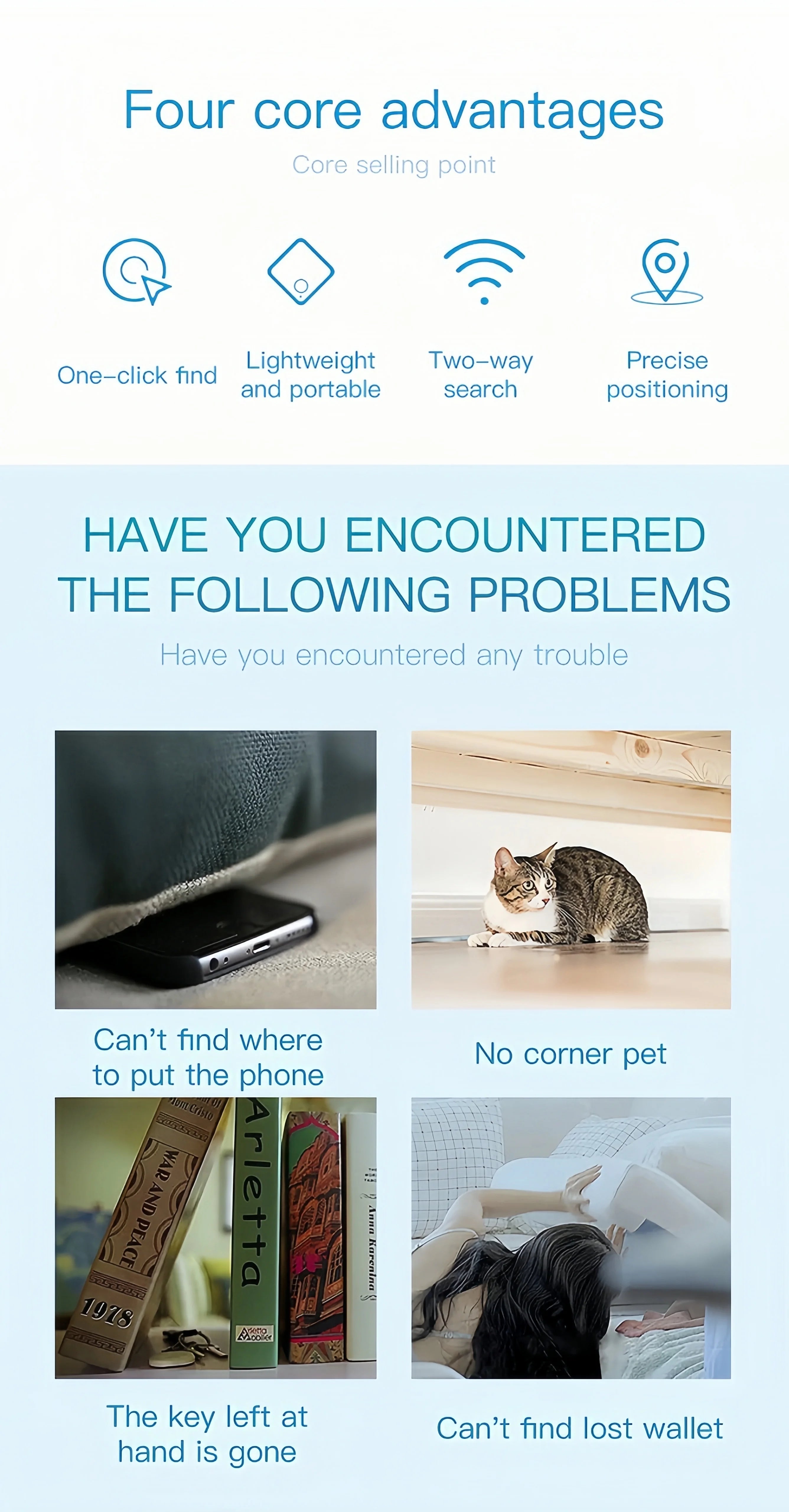 Mini Bluetooth GPS Tracker – Smart Key Finder for iOS