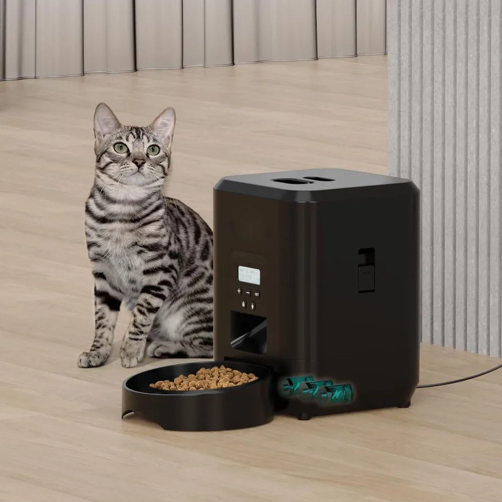Smart Automatic Pet Feeder with Timed Slow Feeding Bowl