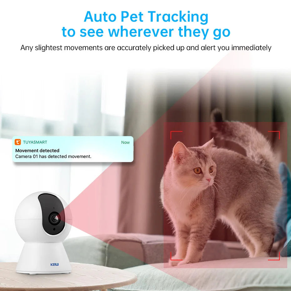 KERUI 4K WiFi Pet Camera – Smart Home Security Cam