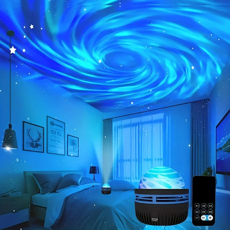 2-in-1 LED Galaxy Northern Light Projector