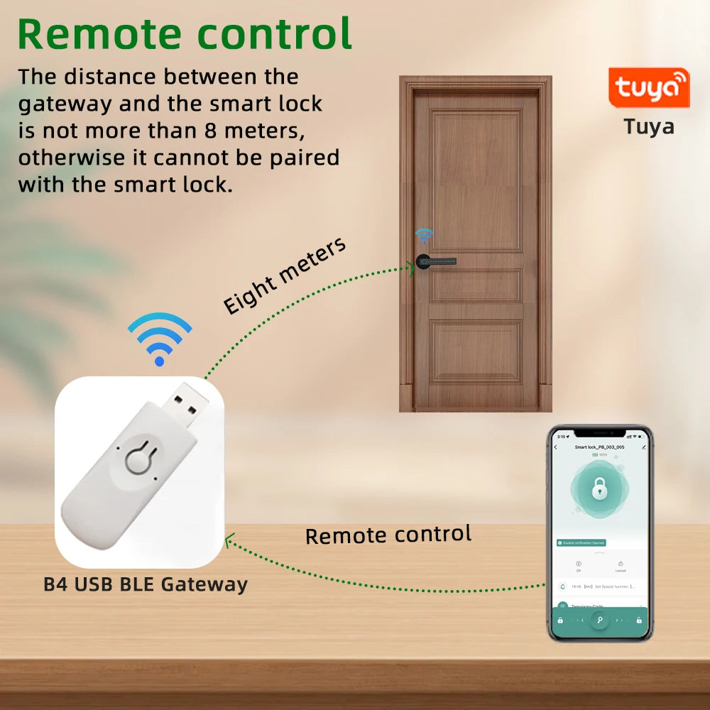 RAYKUBE M5 Smart Fingerprint Door Lock – Tuya APP Compatible