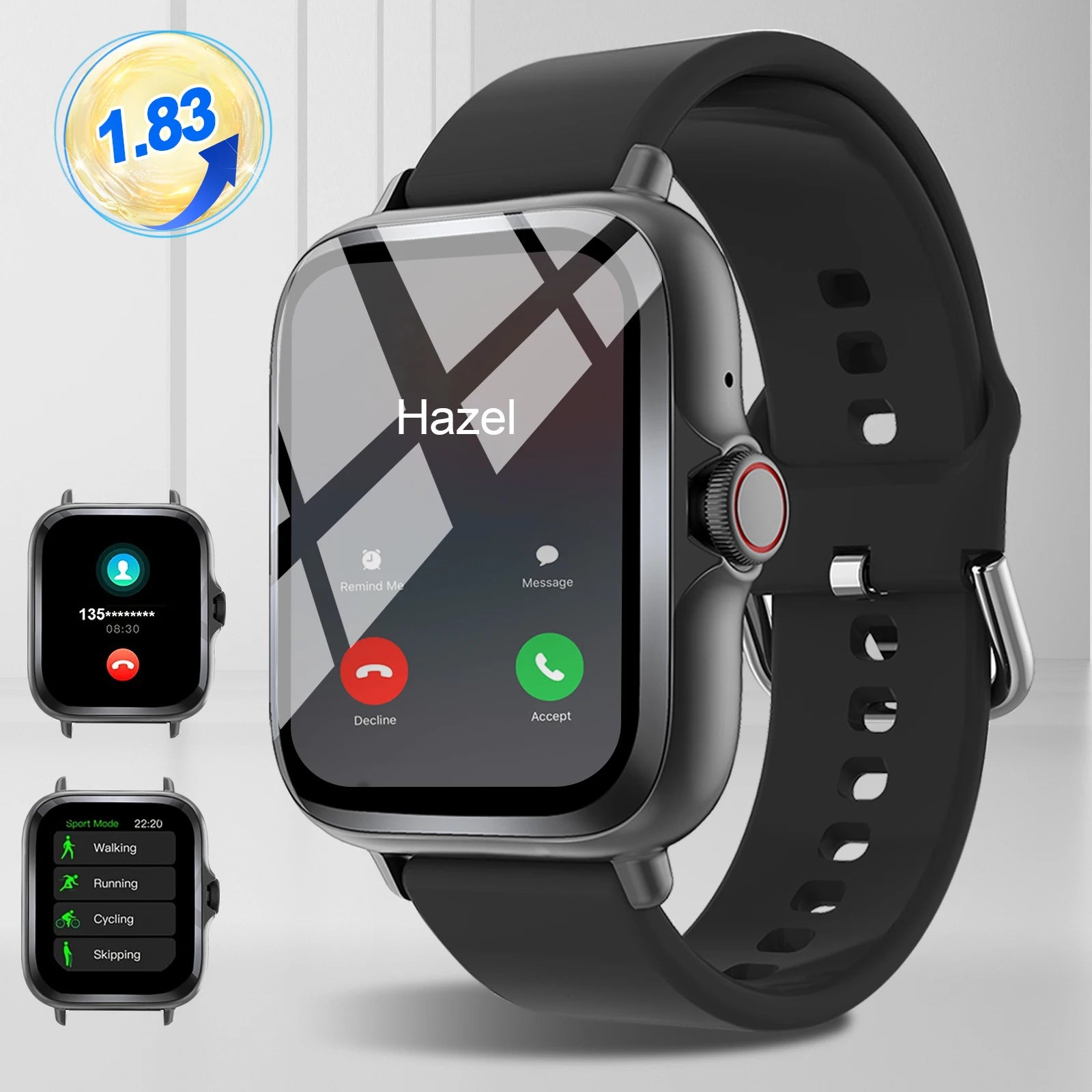 Full Touch Screen Smart Watch with Call & Music Control