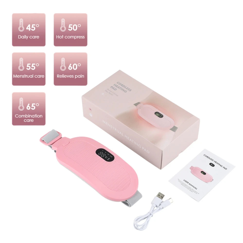 Electric Heating Pad & Vibrator for Menstrual Cramp Relief