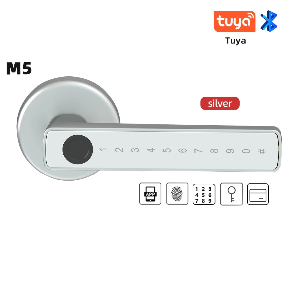 RAYKUBE M5 Smart Fingerprint Door Lock – Tuya APP Compatible