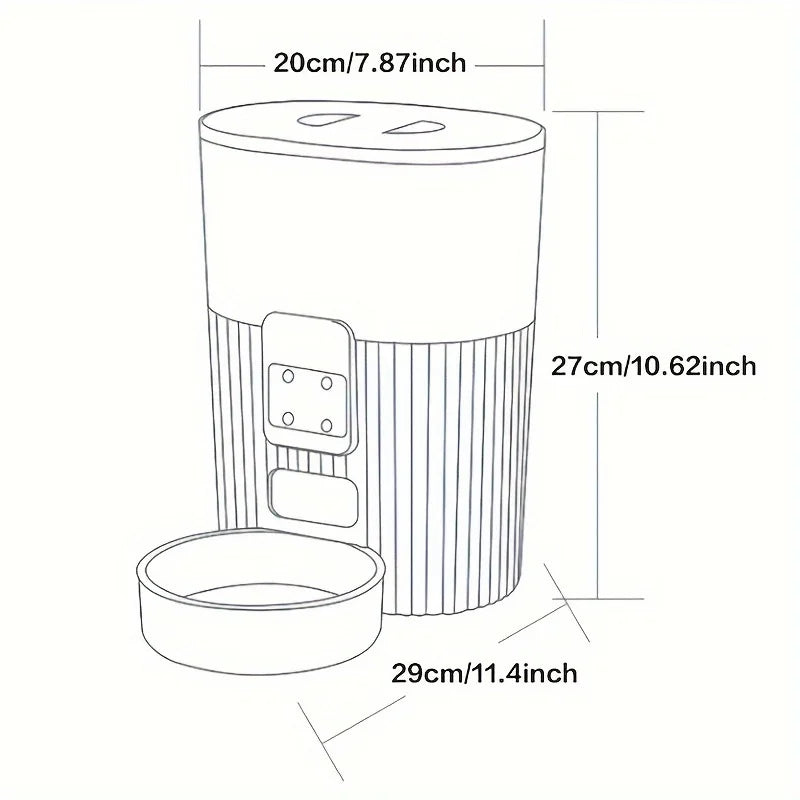PAPIFEED Smart WiFi Automatic Pet Feeder for Cats & Dogs