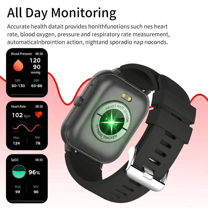 LIGE Waterproof Smart Watch with Bluetooth Call & Voice Assistant