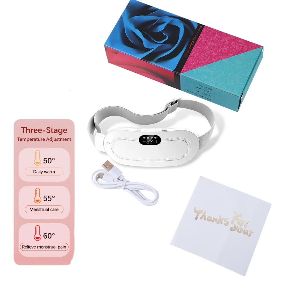 Electric Heating Pad & Vibrator for Menstrual Cramp Relief