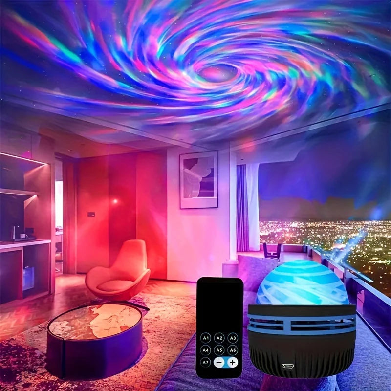 2-in-1 LED Galaxy Northern Light Projector