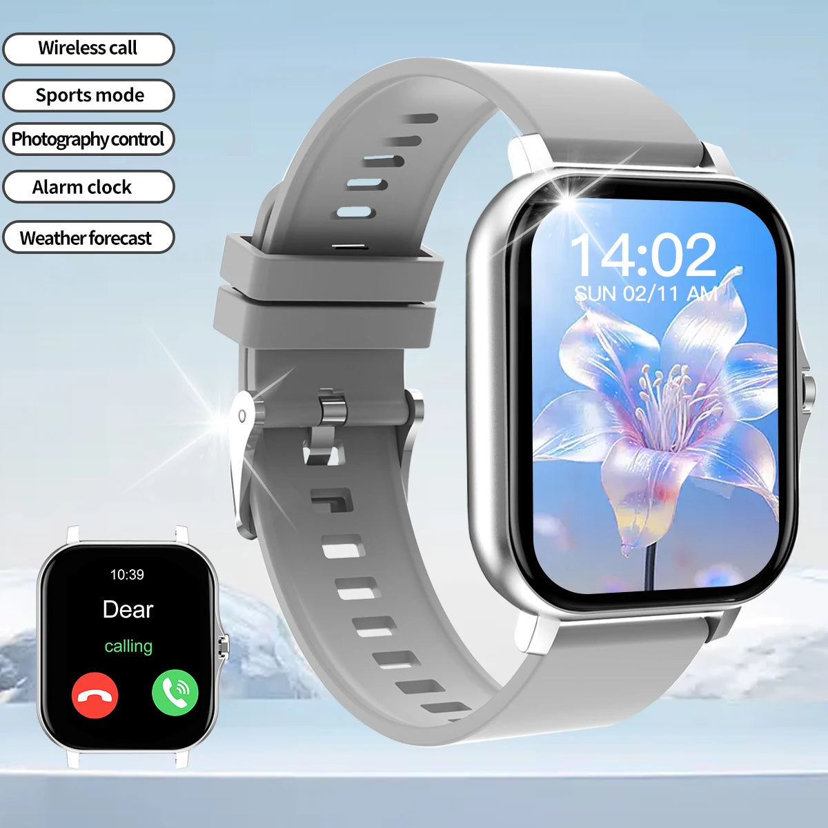 Bluetooth Smartwatch with Touch Dial & Fitness Tracker