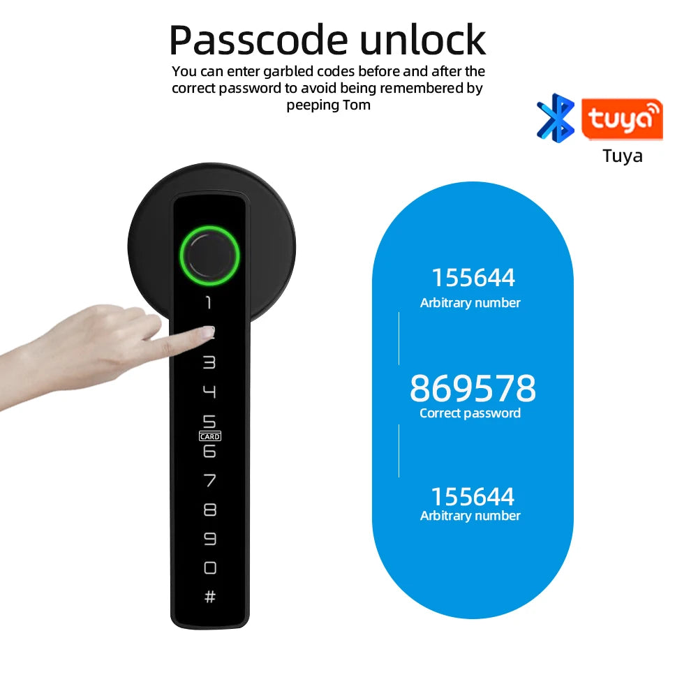RAYKUBE M5 Smart Fingerprint Door Lock – Tuya APP Compatible
