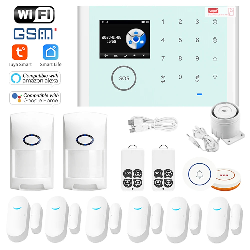 CS118 3-in-1 WiFi GSM GPRS Smart Home Alarm System