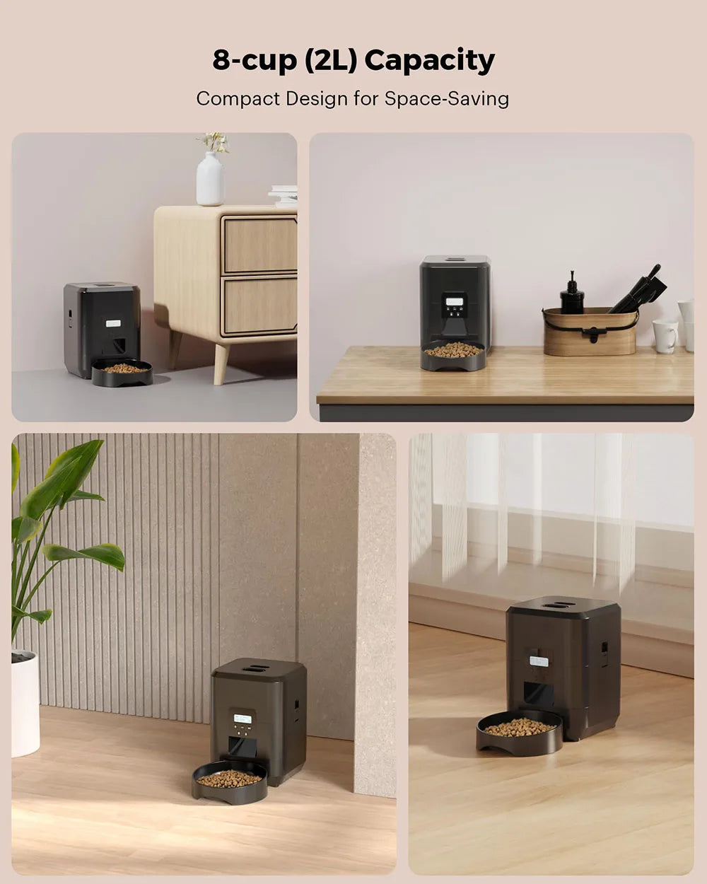 Smart Automatic Pet Feeder with Timed Slow Feeding Bowl
