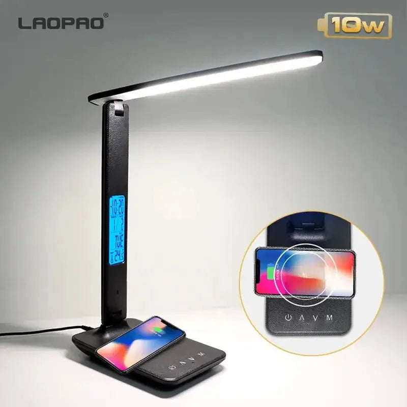 LAOPAO 10W Qi Wireless Charging LED Desk Lamp