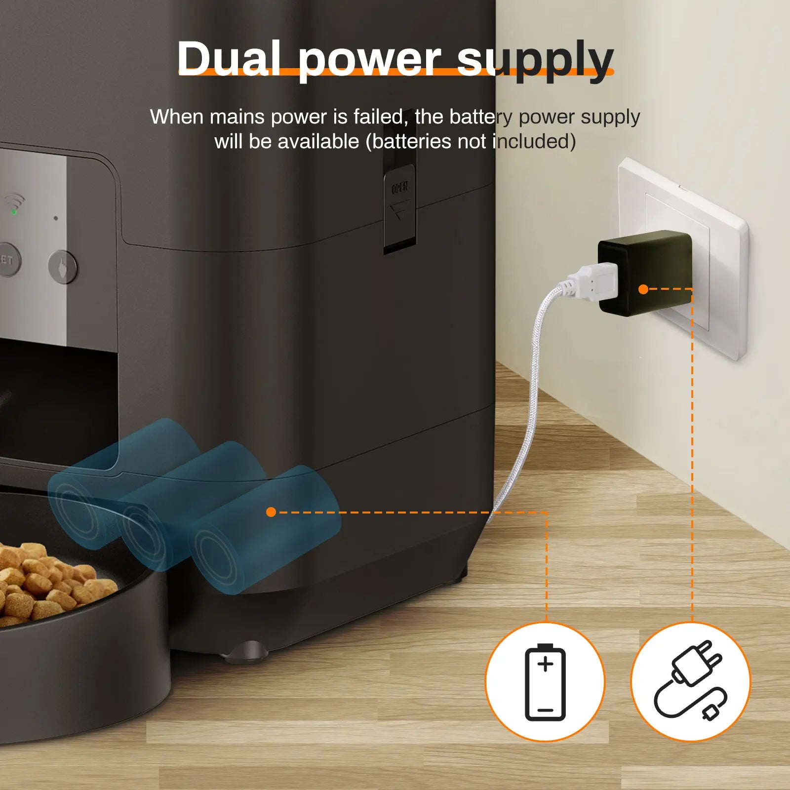 Smart Automatic Pet Feeder with Timed Slow Feeding Bowl
