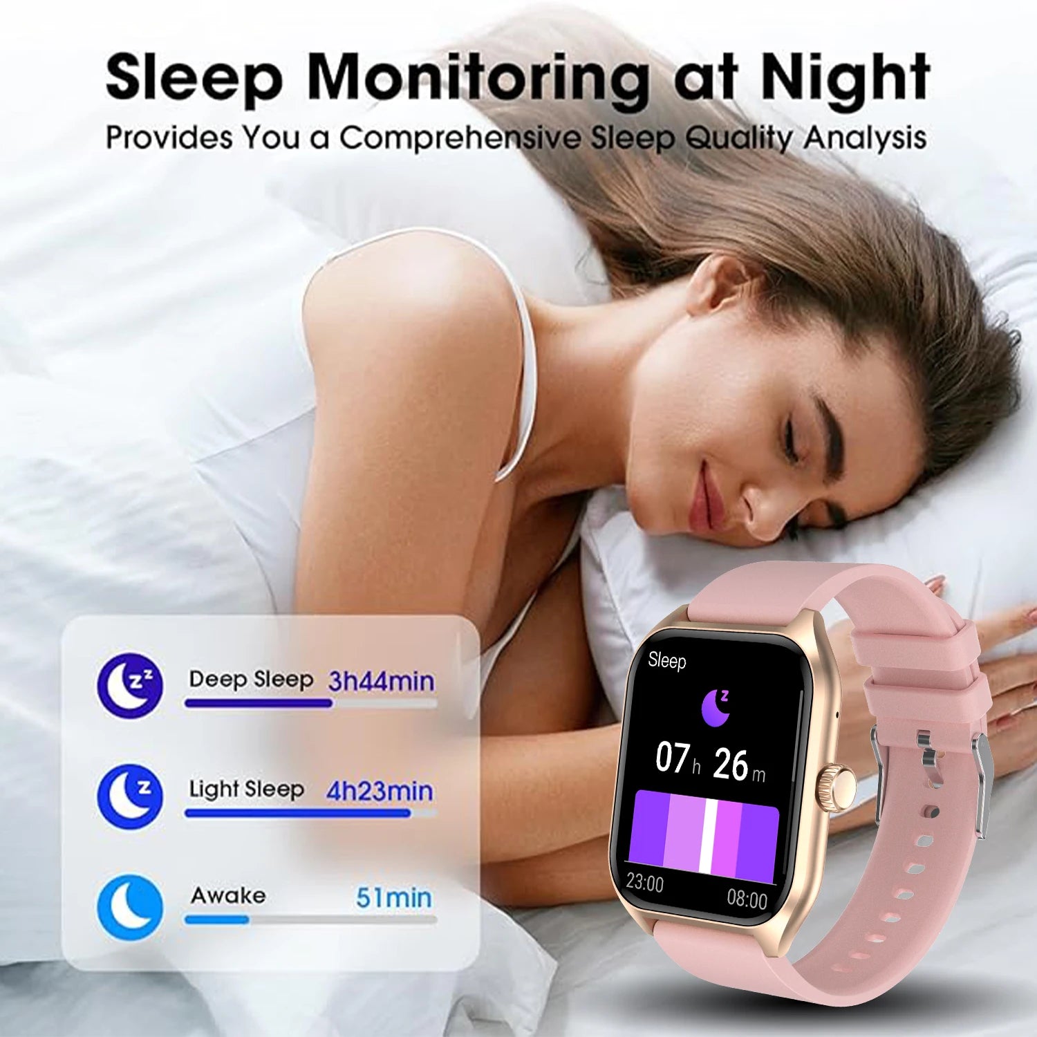 AI Voice Assistant Smart Watch with 1.96