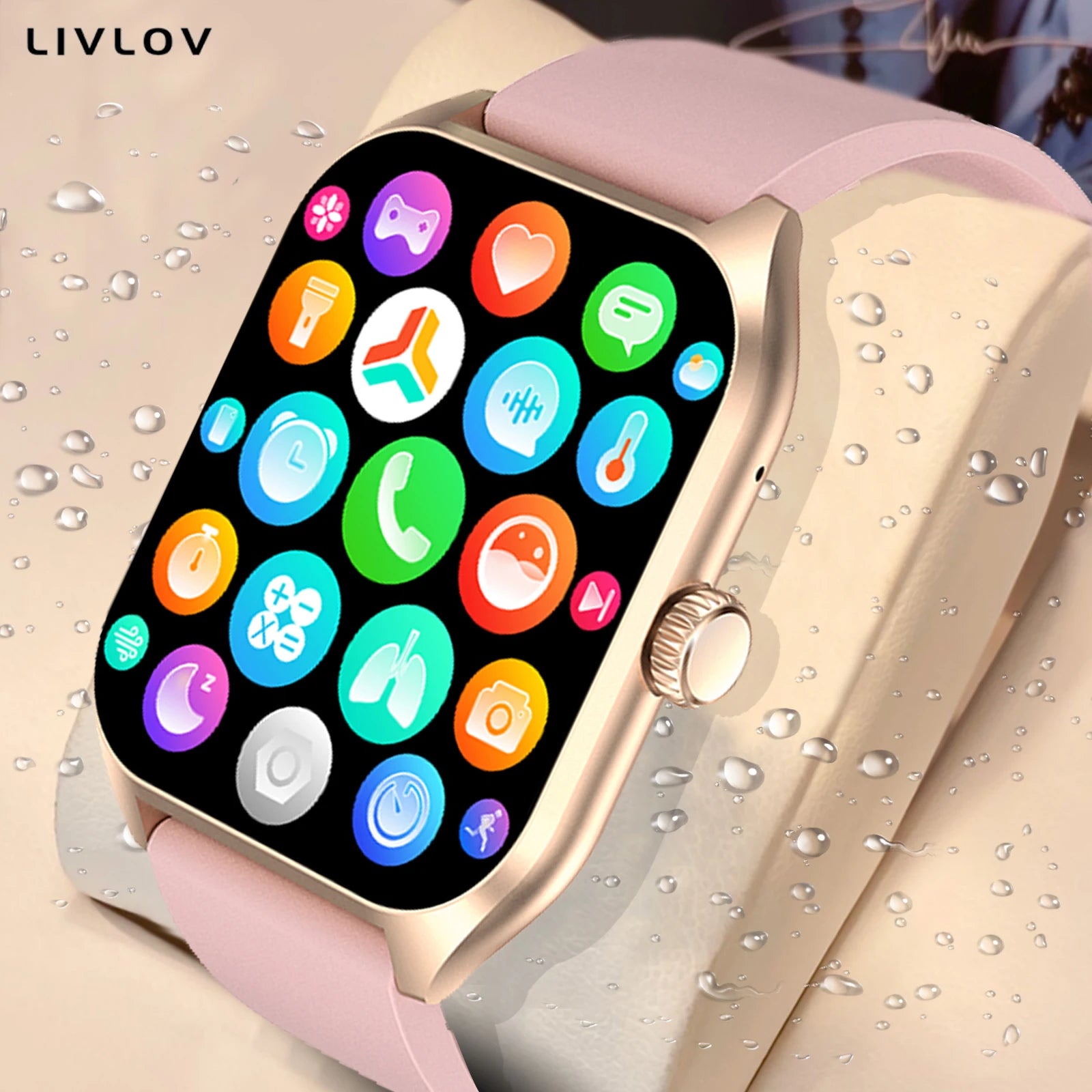AI Voice Assistant Smart Watch with 1.96