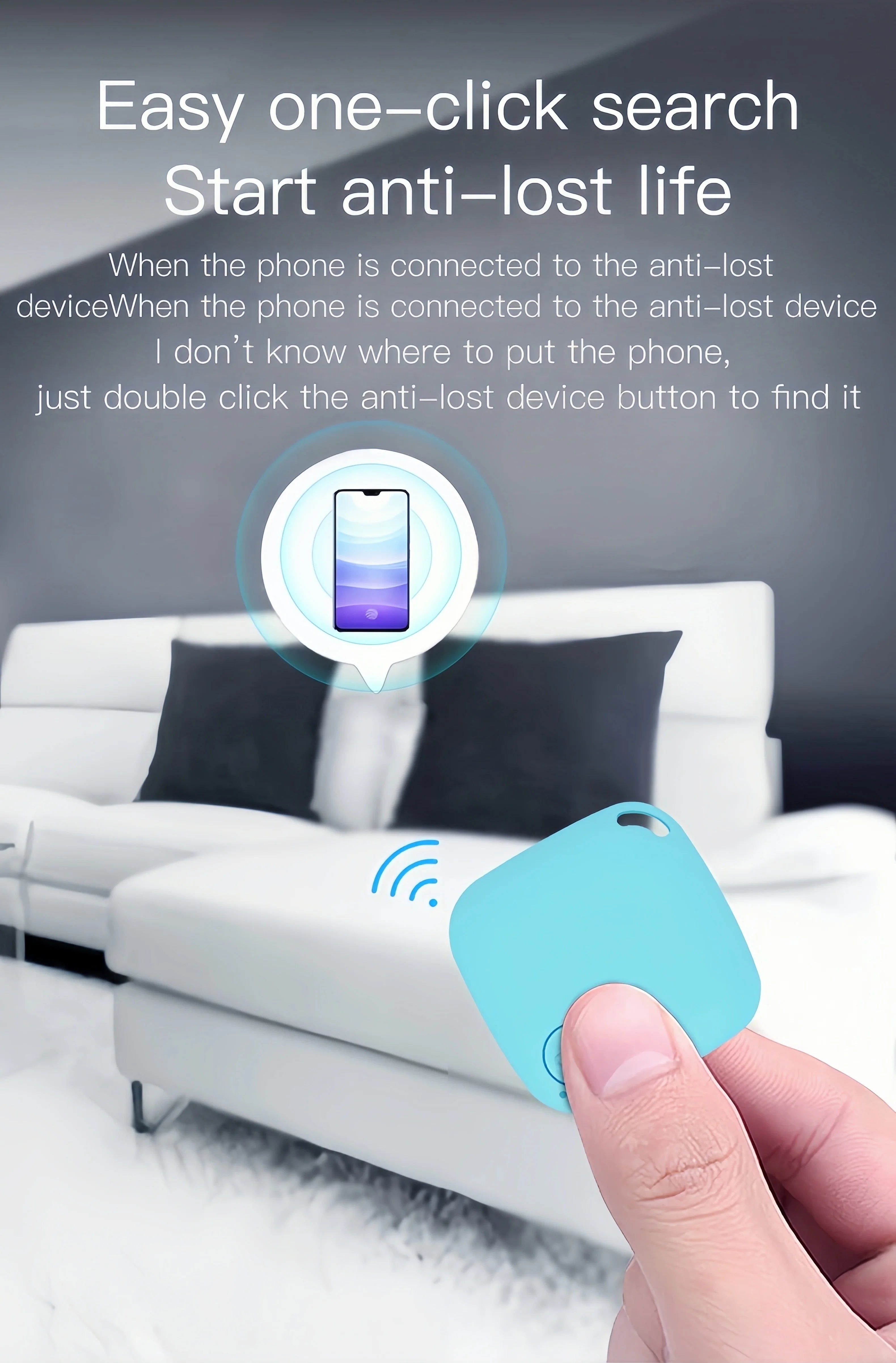 Mini Bluetooth GPS Tracker – Smart Key Finder for iOS