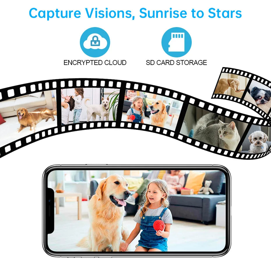 KERUI 4K WiFi Pet Camera – Smart Home Security Cam
