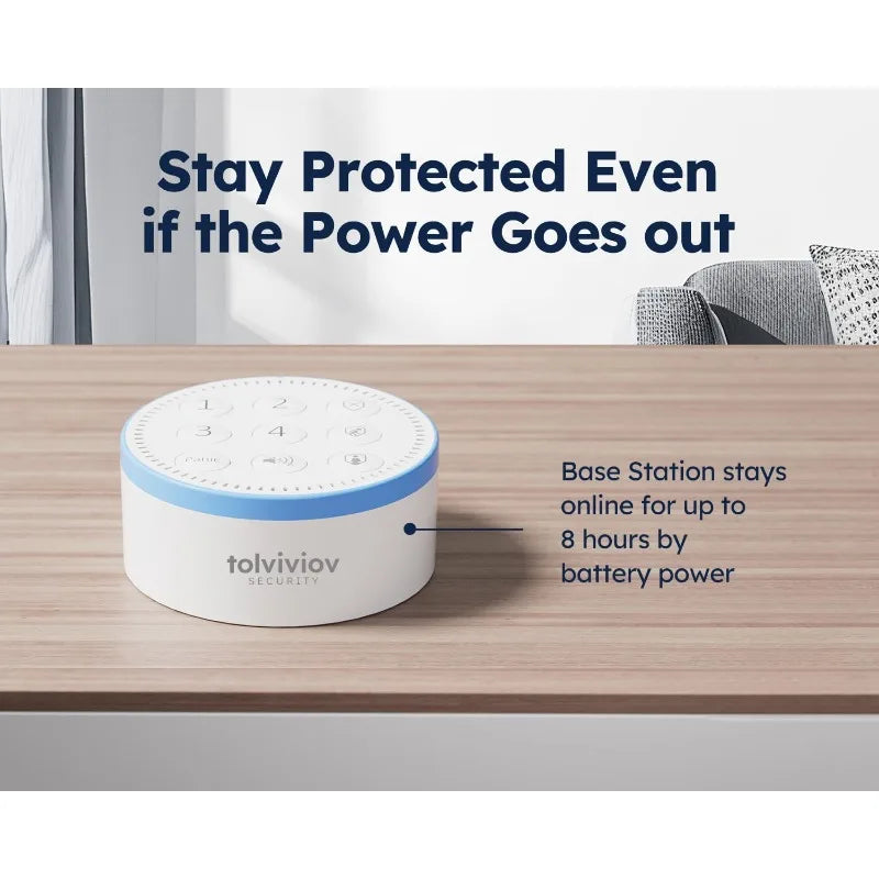 Wireless DIY WiFi Home Alarm System – 7-Piece Kit