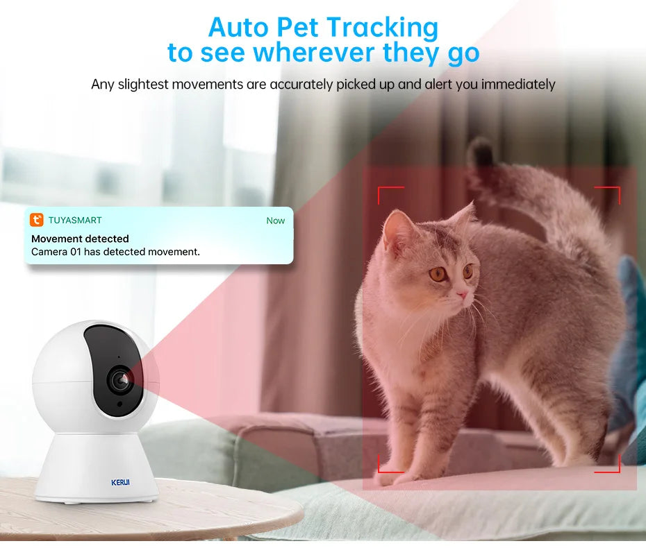 KERUI 4K WiFi Pet Camera – Smart Home Security Cam