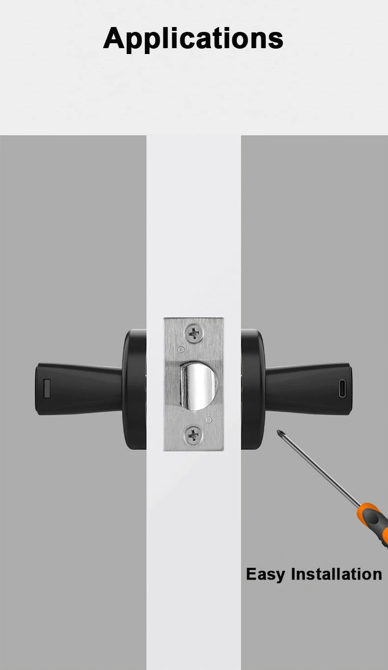 RAYKUBE M5 Smart Fingerprint Door Lock – Tuya APP Compatible