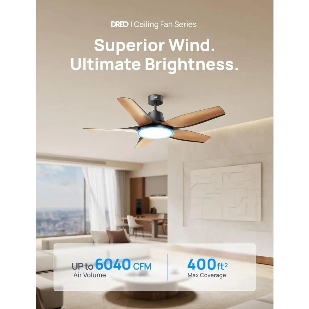52-Inch Dimmable RGB Ceiling Light with Color Adjustment