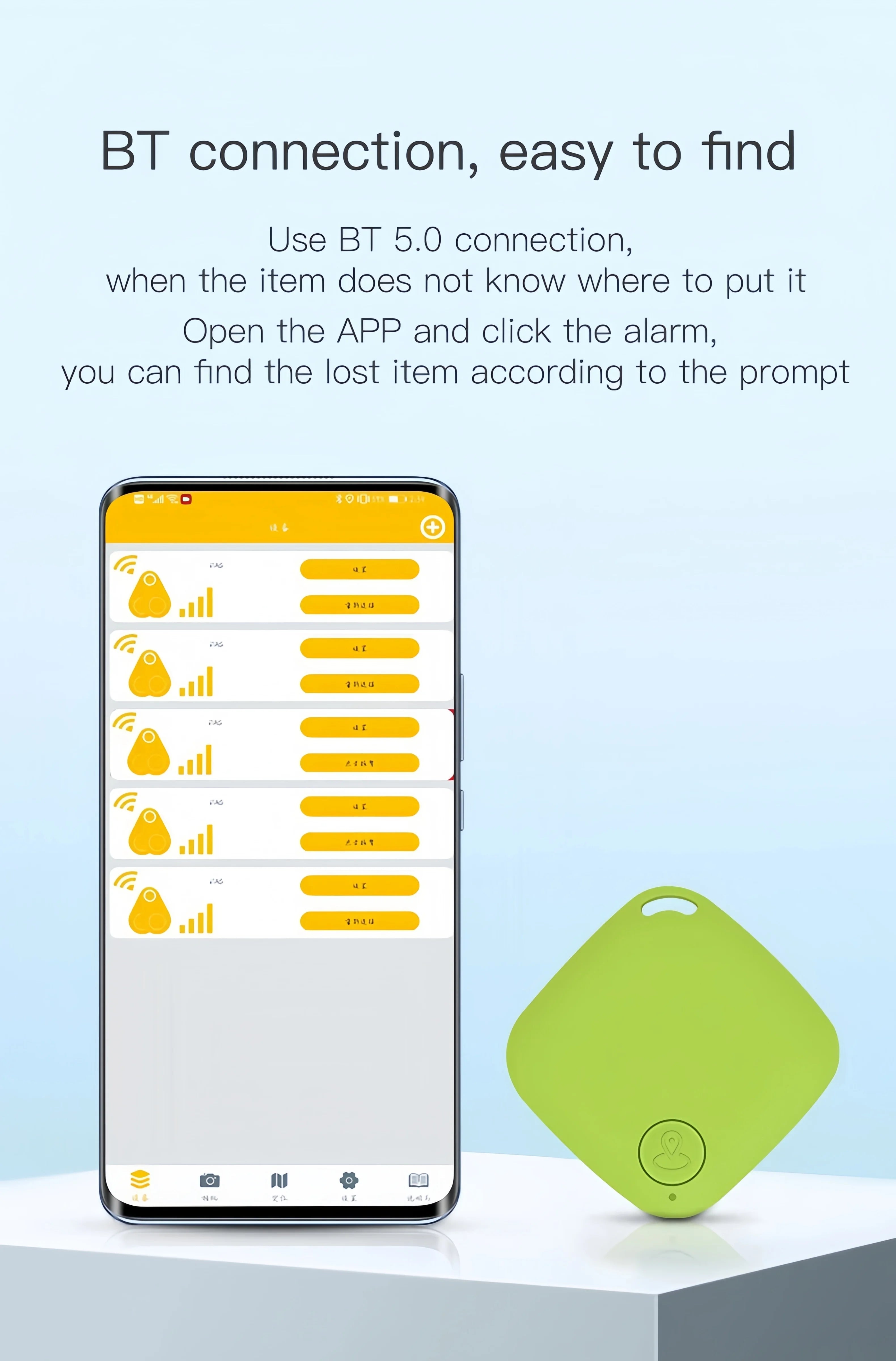 Mini Bluetooth GPS Tracker – Smart Key Finder for iOS