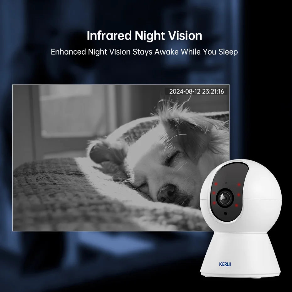 KERUI 4K WiFi Pet Camera – Smart Home Security Cam